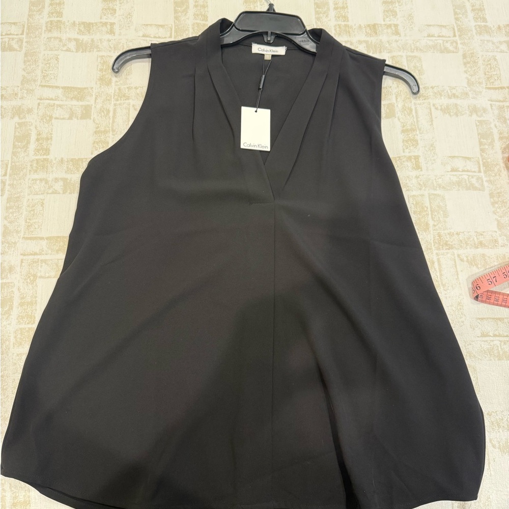 Calvin Klein Black Sleeveless Blouse host pick